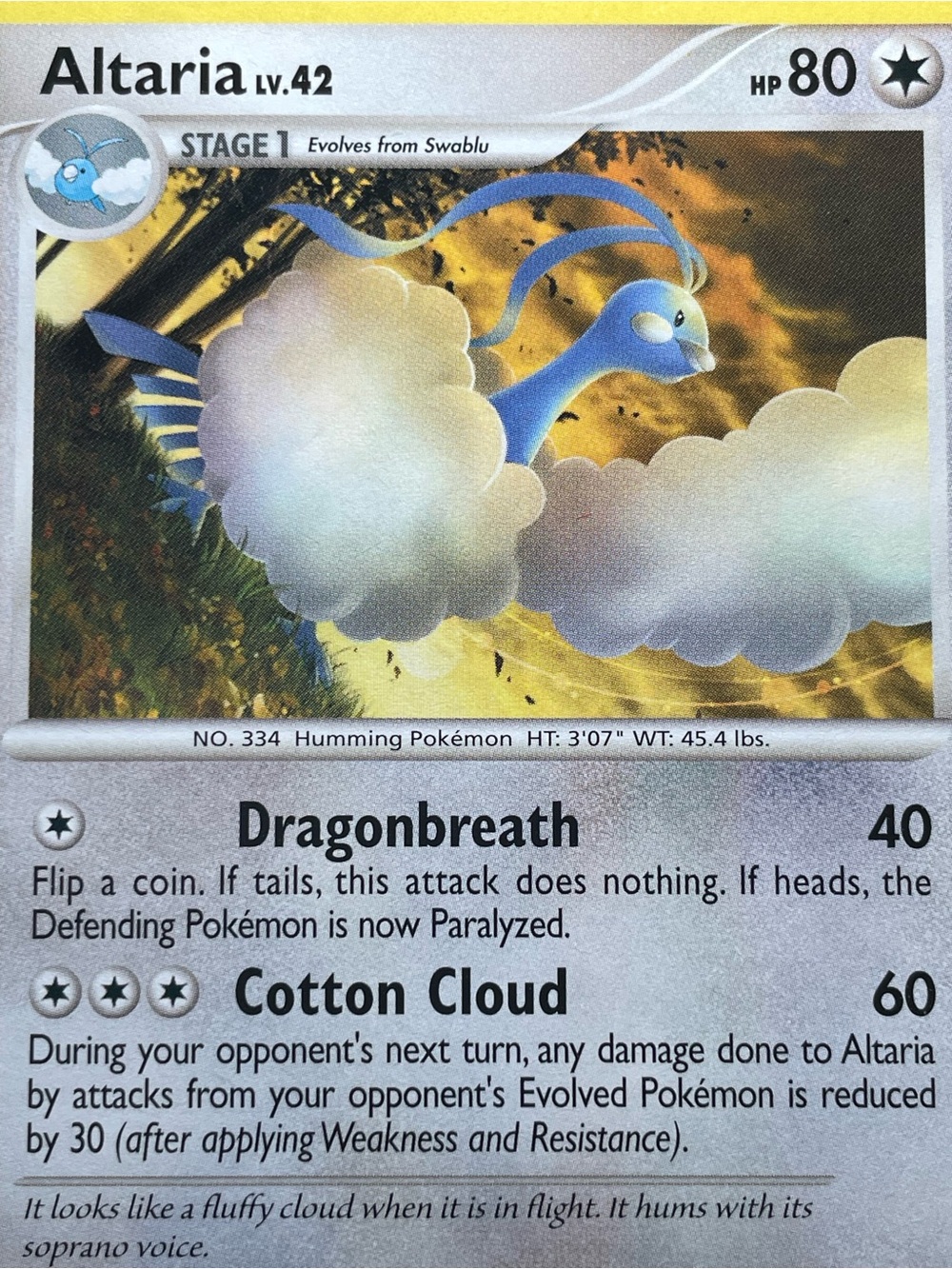Altaria #12/Pokemon Great Encounters - Picture 6 of 11